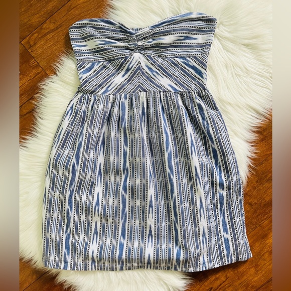 Roxy Strapless 'Fall Doll' Dress in Striped Tribal Print-Size Medium - Picture 11 of 13